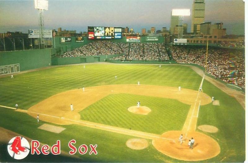 Boston, Massachusetts Fenway Park Baseball Game Vintage Continental Postcard