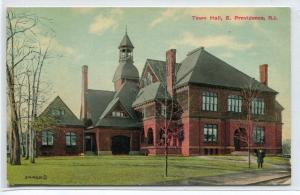 Town Hall E Providence Rhode Island 1910c postcard