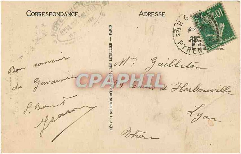 Old Postcard Gavarnie La Grande Cascade