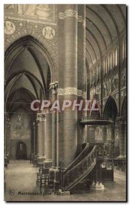 Old Postcard Maredsous Abbey Church