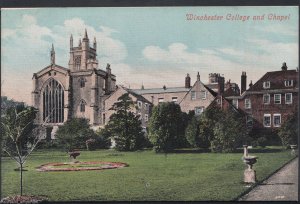 Hampshire Postcard - Winchester College and Chapel  RT1179