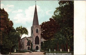 View of Episcopal Church, Gardiner ME Undivided Back Vintage Postcard L46