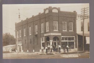 Baxter Springs KANSAS RPPC c1910 GENERAL STORE Post Office nr Columbus Galena KB
