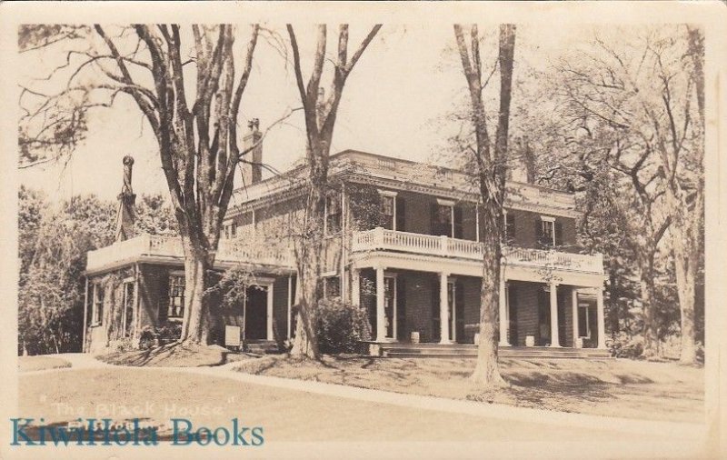 Postcard RPPC Black House Ellsworth ME