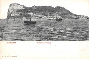 BR101839 gibraltar rock from the bay ship bateaux