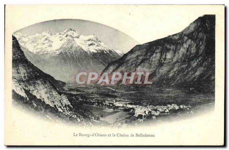 Old Postcard Le Bourg d Oisans and Belledonne