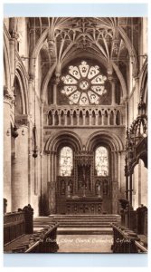 The Choir Christ Church Cathedral Oxford England Black And White Postcard