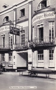 The Antelope Hotel Dorchester Dorset Real Photo Postcard