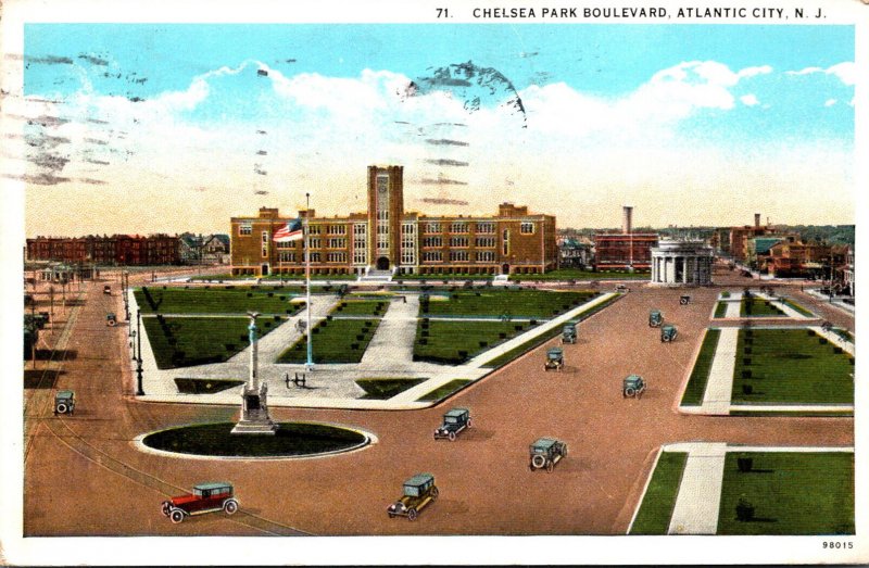 New Jersey Atlantic City Chelsea Park Boulevard 1928 Curteich