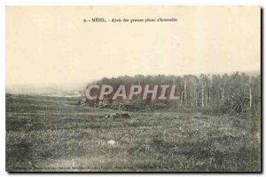 Old Postcard Menil Shelters Large parts German Militaria