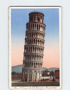 Postcard Il Campanile della Cattedrale o Torre pendente Pisa Italy