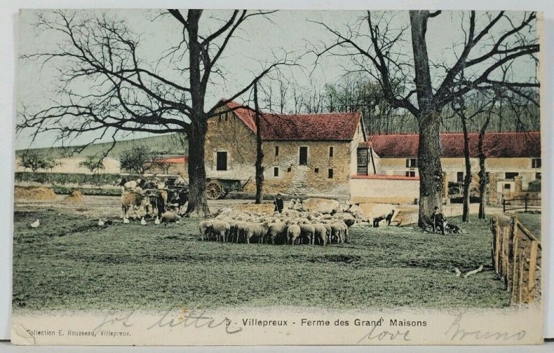 France Villepreux Ferme des Grand' Maisons Early 1900s  Postcard L12