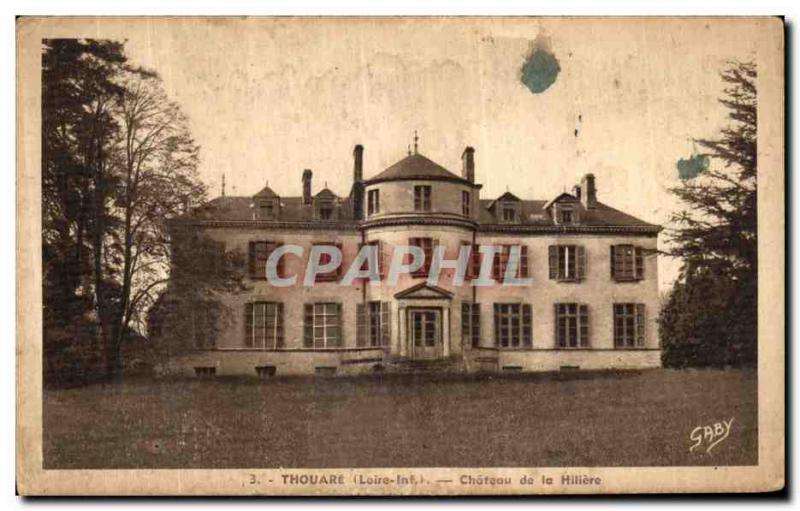 Postcard Old Thouare Chateau of Hiliere