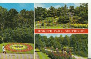 Lancashire Postcard - Views of Hesketh Park - Southport - Ref TZ2382