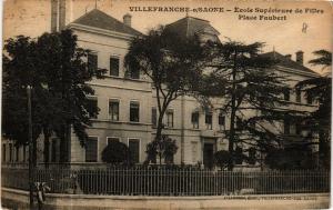 CPA VILLEFRANCHE-sur-SAONE École superieure de Filles Place Faubert (614578)