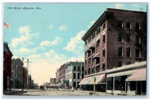 c1910 16th Street Exterior Building Cheyenne Wyoming WY Vintage Antique Postcard