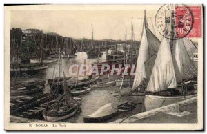 Old Postcard Fishing Boat Harbor Royan