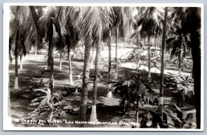 MS1/ Acapulco Mexico RPPC Postcard c1940s Las Hamacas Jardin Hotel 11