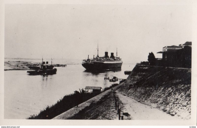 RP; Entrance to Timsah Lake, Egypt 1920-30s