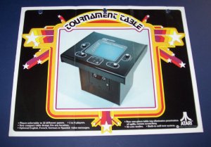 Tournament Table Arcade Flyer 1978 Vintage Retro Original Video Game Artwork