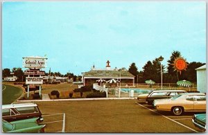 Colonial Arms Motel Penns Grove Nerw Jersey NJ Swimming Pool Suite Postcard