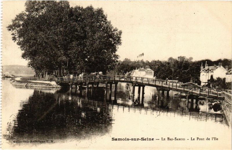 CPA SAMOIS-sur-SEINE - Le Bas-Samois - Le Port de l'Ile (292803)