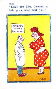 Promiscuous Doctor With Woman Cartoon Occupation, Doctor 1961 