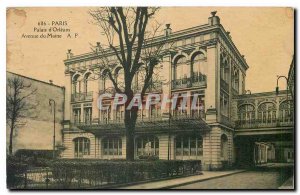 Old Postcard Paris Palace Orleand Avenue Maine