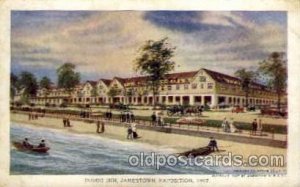 Inside Inn Jamestown Exposition 1907, Near Norfolk, Virginia, USA writing on ...