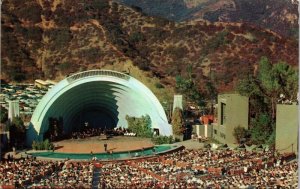Hollywood Bowl California CA Amphitheatre Postcard VTG UNP Plastichrome Vintage