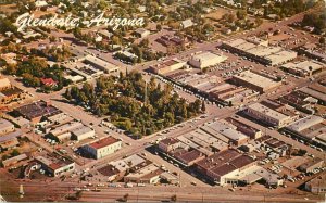 Postcard Arizona Glendale Air View Shipping Center Petley 23-6832