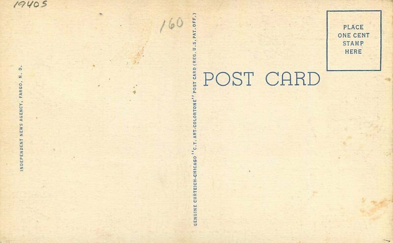 Fargo North Carolina large Letters Multi Independent Teich Postcard 21-10483