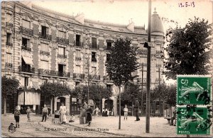 France Le Raincy Rond Point Thiers Vintage Postcard C015