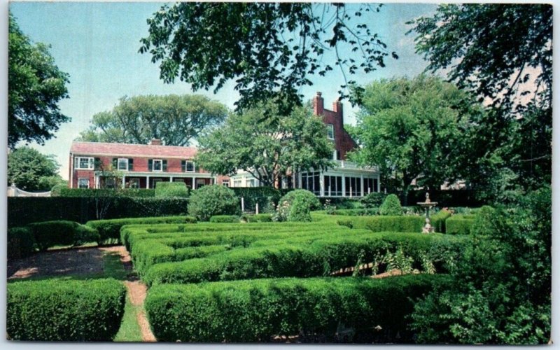 Postcard - A Captain's Home - Nantucket, Massachusetts