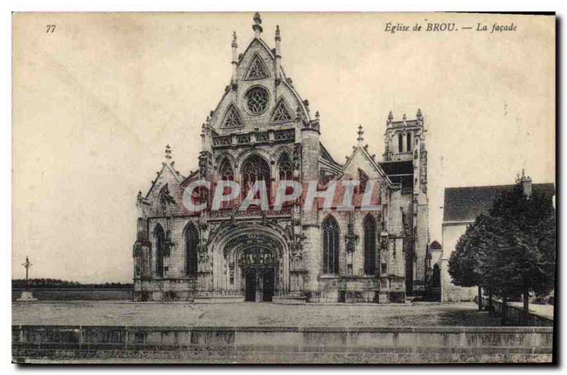 Postcard Ancient Church of Brou The front