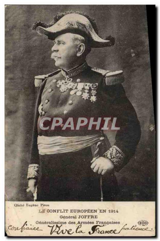 Postcard Former Army General Joffre