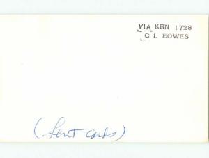 comic - QSL CB HAM RADIO CARD Darien Connecticut CT t9559