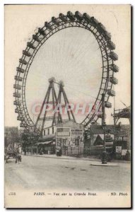 Paris - 1 - The Great Wheel - Old Postcard