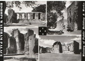 Hampshire Postcard - Views of Bishops Waltham Palace - Ref 7077A