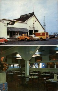 Eureka California CA Lazio's Seafood Restaurant Pickup Truck Vintage Postcard