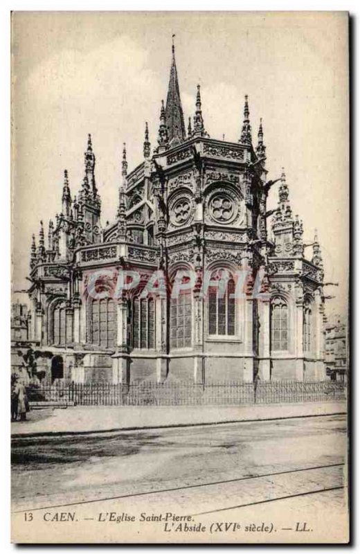 Caen - St. Peter's Church Old Postcard