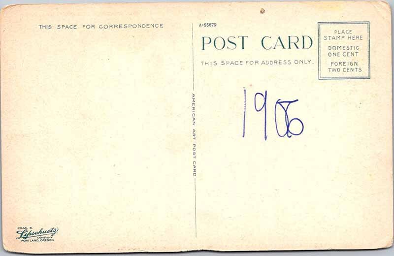 Postcard TRAIN SCENE Portland Oregon OR AL2304