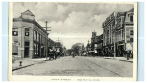 1913 Union Street, Rockland Massachusetts MA Antique Posted Postcard 