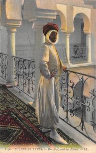 Native Arab Muslims Costumes c1910 Postcard Bou Aziz Caid Des Zibans