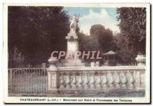 Chateaubriant - War memorial walks and terraces - Old Postcard