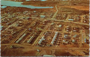 Yellowknife NWT Aerial View Northwest Territories c1967 Vintage Postcard F79