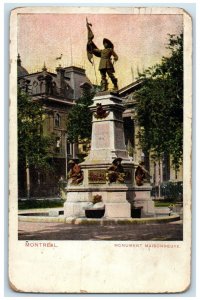 1906 Monument Maisonneuve Montreal Quebec Canada Antique Posted Postcard