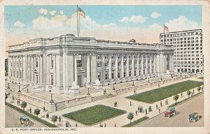 INDIANAPOLIS INDIANA~U S POST OFFICE~1918 POSTCARD