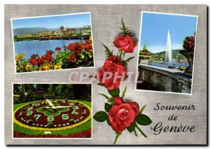 Modern Postcard Souvenir de Geneve