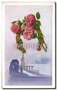 Old Postcard Fantasy Flowers